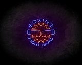 Boxing Fight Hard LED Neon Sign - Neon verlichting_