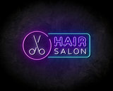 Hair Salon Blue Neon Sign - Licht reclame _