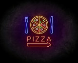Pizza Blue Neon Sign - Licht reclame _