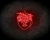 Rose face Neon Sign - Licht reclame _