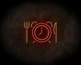 Food o'clock Neon Sign - Neonreclame borden_
