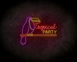 Tropical party Neon Sign - Licht reclame _