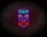 Tribe face LED Neon Sign - Neon verlichting_