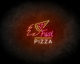 Fast pizza LED Neon Sign - Neon verlichting_