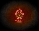 Grill chicken LED Neon Sign - Neon verlichting_