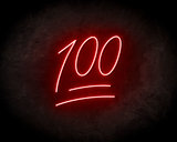 Keep It 100 Neon Sign - Neonreclame borden_