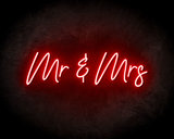 Mr & Mrs Neon Sign - Neonreclame borden_