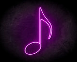 Musical Note Neon Sign - Neonreclame borden_