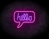 Hello Neon Sign - Neonreclame borden_