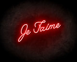 Je Taime Neon Sign - Neonreclame borden_