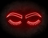 Lashes & Brows Neon Sign - Neonreclame borden_