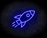 Rocket Neon Sign - Neonreclame borden_