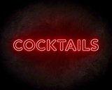 Cocktails neon sign - LED neon reclame bord_