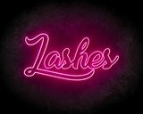 Lashes Neon Sign - Neonreclame borden_