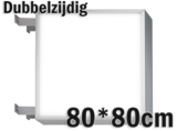 LED lichtbak 80x80cm - Dubbelzijdig_