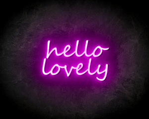 HELLO LOVELY neon sign - LED neon reclame bord
