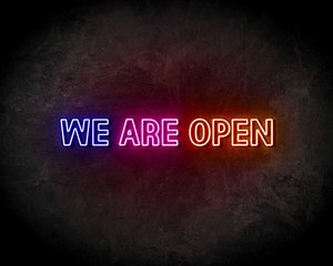 WE ARE OPEN 3 COLORS neon sign - LED neon reclame bord