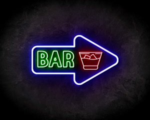 BAR neon sign - LED neon reclame bord