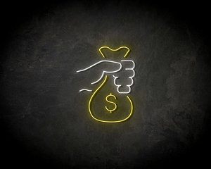 Bag of money Neon Sign - Neonreclame borden