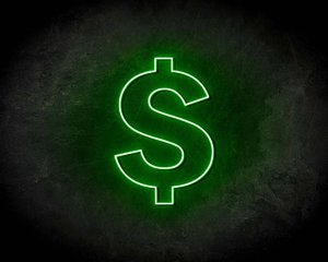 Dollar Sign Neon Sign - Neonreclame borden Dollar Sign Neon Sign - Neonreclame borden