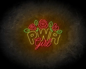 PWR Girl Neon Sign - Licht reclame 