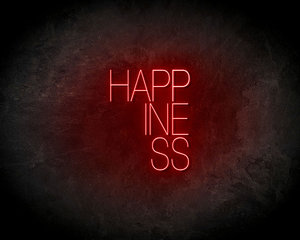 Happiness Neon Sign - Neonreclame borden