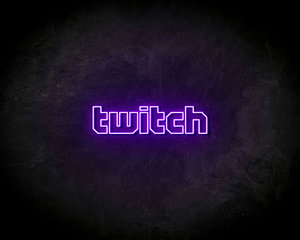 Twitch Text LED Neon Sign - Neon verlichting