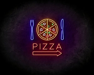 Pizza Blue Neon Sign - Licht reclame 