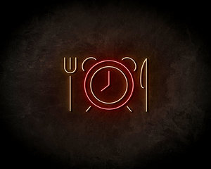Food o'clock Neon Sign - Neonreclame borden