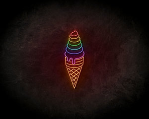 Ice cream Neon Sign - Neonreclame borden Ice cream Neon Sign - Neonreclame borden