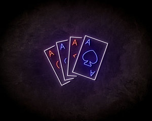 Cards LED Neon Sign - Neon verlichting