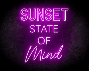 Sunset State Of Mind Neon Sign - Neonreclame borden Sunset State Of Mind Neon Sign - Neonreclame borden