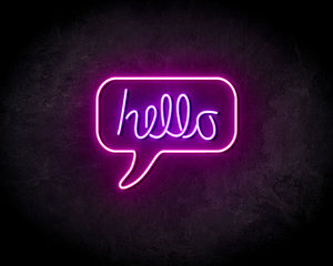 Hello Neon Sign - Neonreclame borden Hello Neon Sign - Neonreclame borden