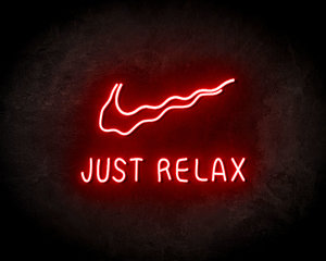Just Relax Neon Sign - Neonreclame borden Just Relax Neon Sign - Neonreclame borden