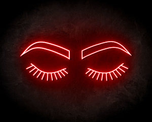 Lashes & Brows Neon Sign - Neonreclame borden