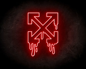 Off White Drip Neon Sign - Neonreclame borden Off White Drip Neon Sign - Neonreclame borden