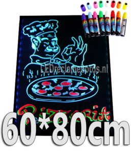 LED schrijfbord 60cm*80cm | 90 functies