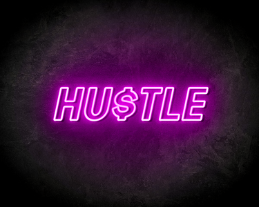 HUSTLE neon sign - LED neon reclame bord neon letters verlichting