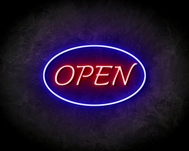 OPEN ROND neon sign - LED neon reclame bord