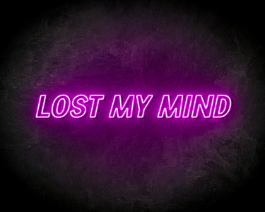 LOST MY MIND neon sign - LED neon reclame bord neon letters verlichting