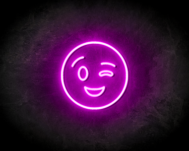 BLINK SMILEY neon sign - LED neon reclame bord