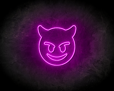 EVIL SMILEY neon sign - LED neon reclame bord