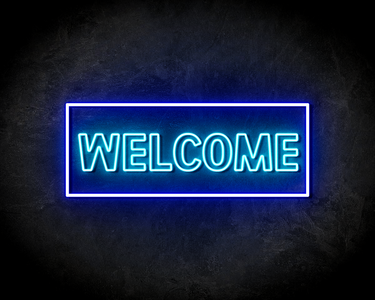 WELCOME BLUE neon sign - LED neon reclame bord