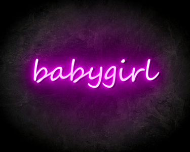 BABYGIRL neon sign - LED neon reclame bord neon letters verlichting