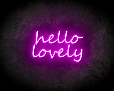 HELLO LOVELY neon sign - LED neon reclame bord