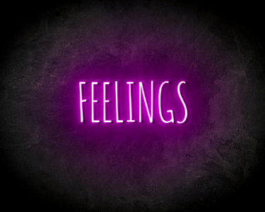 FEELINGS neon sign - LED neon reclame bord neon letters verlichting