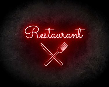 RESTAURANT neon sign - LED neon reclame bord