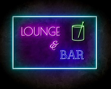 LOUNGE & BAR  neon sign - LED neon reclame bord