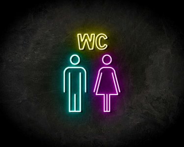 WC LUXE neon sign - LED neon reclame bord