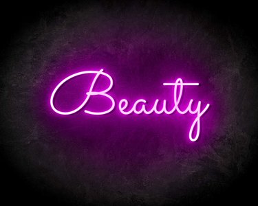 BEAUTY neon sign - LED neon reclame bord neon letters verlichting